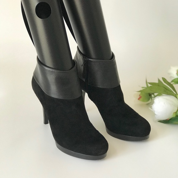 Balenciaga Suede/Leather Ankle Booties Heels - Picture 4 of 16